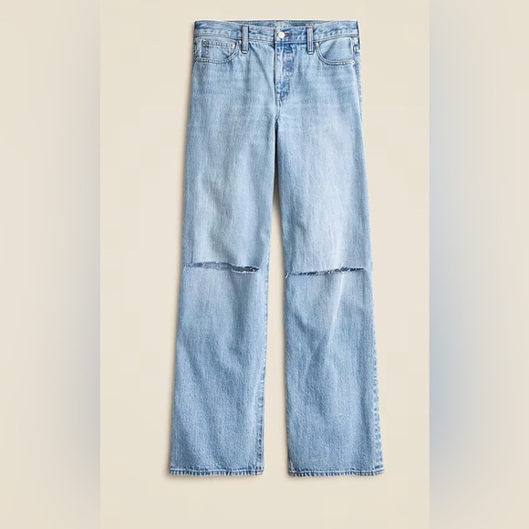 J. Crew Light Blue Flare Jeans - Picture 6 of 9